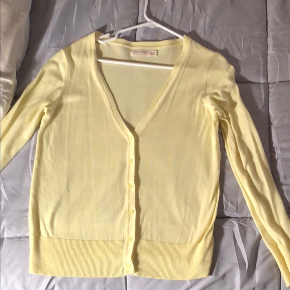 New yellow cardigan